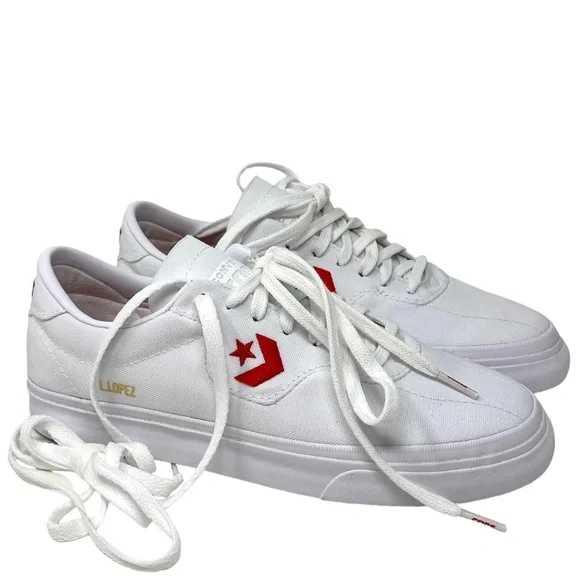💖MEGA SALE💖Converse Louie Lopez Pro OX Low Top White Canvas Men’s A02416C - Picture 1 of 11